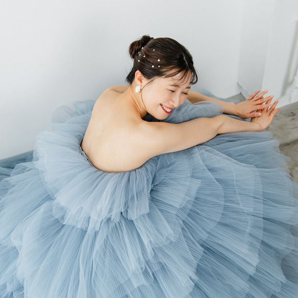 豪華ラメ入り水色オフショルウェディングドレス^_^付属品充実^_^フリーサイズ 豪華ラメ入り水色オフショルウェディングドレス^_^付属品充実^_