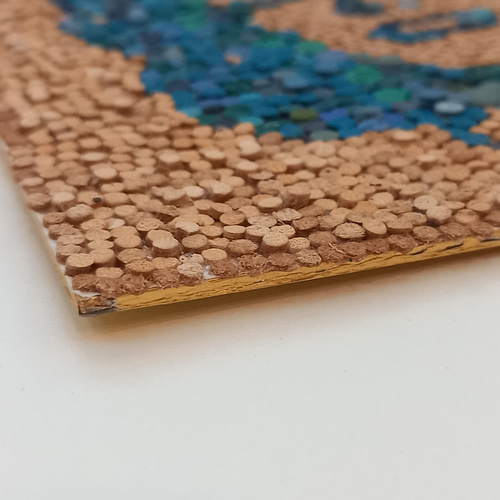 レザーアート貼り絵 ～マリリンモンロー(ブルー1)～ [cr_20250609_01