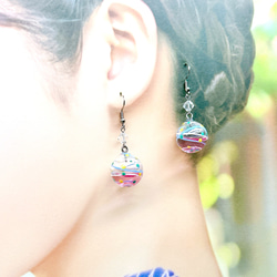 液体入りリアルヨーヨーピアス/ヨーヨーイヤリング 水風船 水ヨーヨー 夏祭り 縁日 浴衣 花火 14枚目の画像