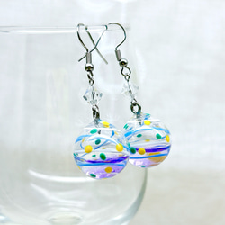 液体入りリアルヨーヨーピアス/ヨーヨーイヤリング 水風船 水ヨーヨー 夏祭り 縁日 浴衣 花火 12枚目の画像