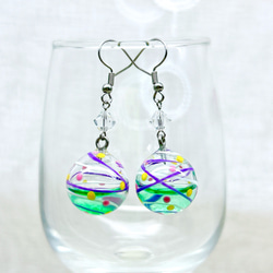 液体入りリアルヨーヨーピアス/ヨーヨーイヤリング 水風船 水ヨーヨー 夏祭り 縁日 浴衣 花火 3枚目の画像