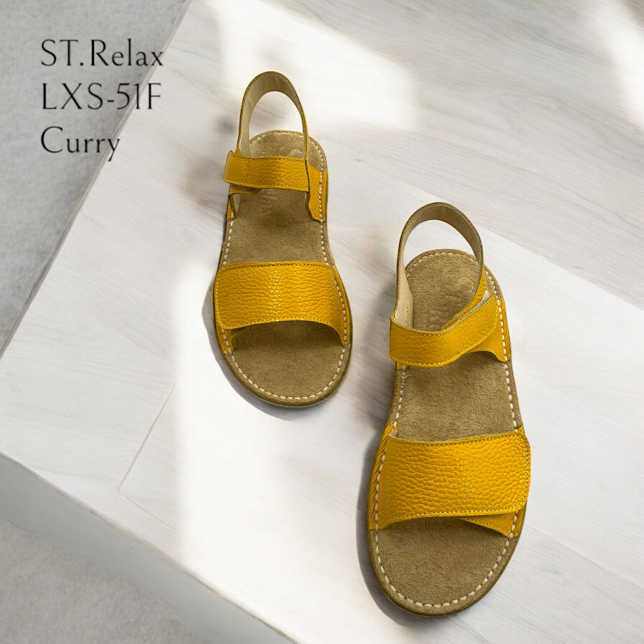 新商品！レディースコンフォートストラップサンダル LXS-51F.／St.Relax／Curry／カリー