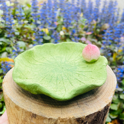 蓮の葉の台座(中サイズ) その他置物 風の呼-Kazenoko- 通販 19430193