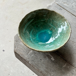 白釉茶碗 0064 抹茶茶碗 手捻り 陶器 手びねり 馬盥茶碗 白 茶碗・めし