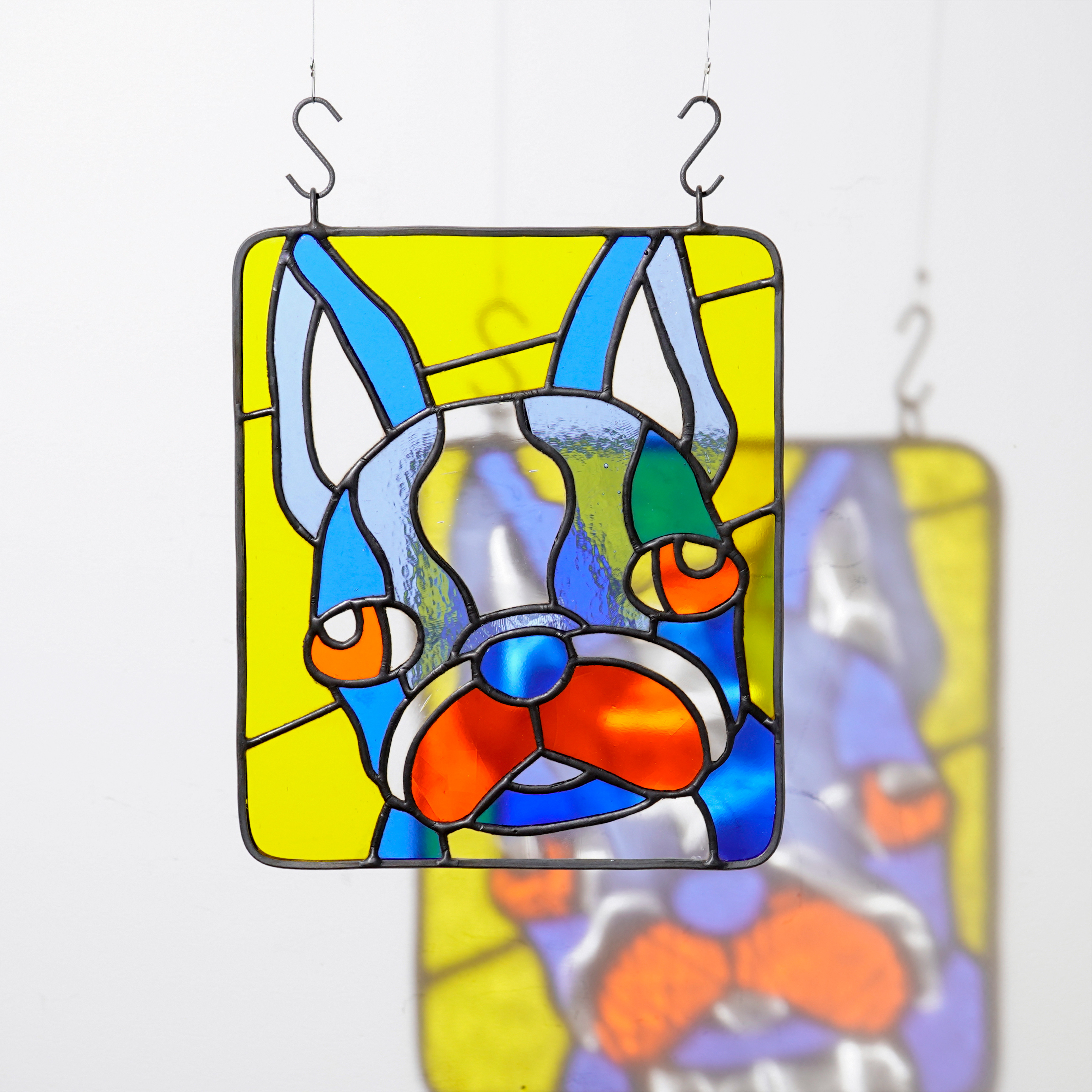 【ステンドグラス】パネル_サンキャッチャー⭐︎ボストンテリア