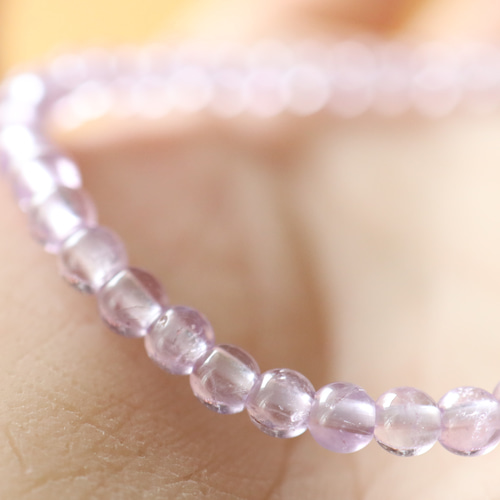 ☆プレミアムブレス☆…☆麗しの輝き・ピンクアメジスト：4ミリ