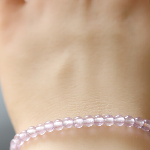 ☆プレミアムブレス☆…☆麗しの輝き・ピンクアメジスト：4ミリ