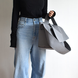 POST SHOULDER TOTE BAG（ダークグレー） 7枚目の画像