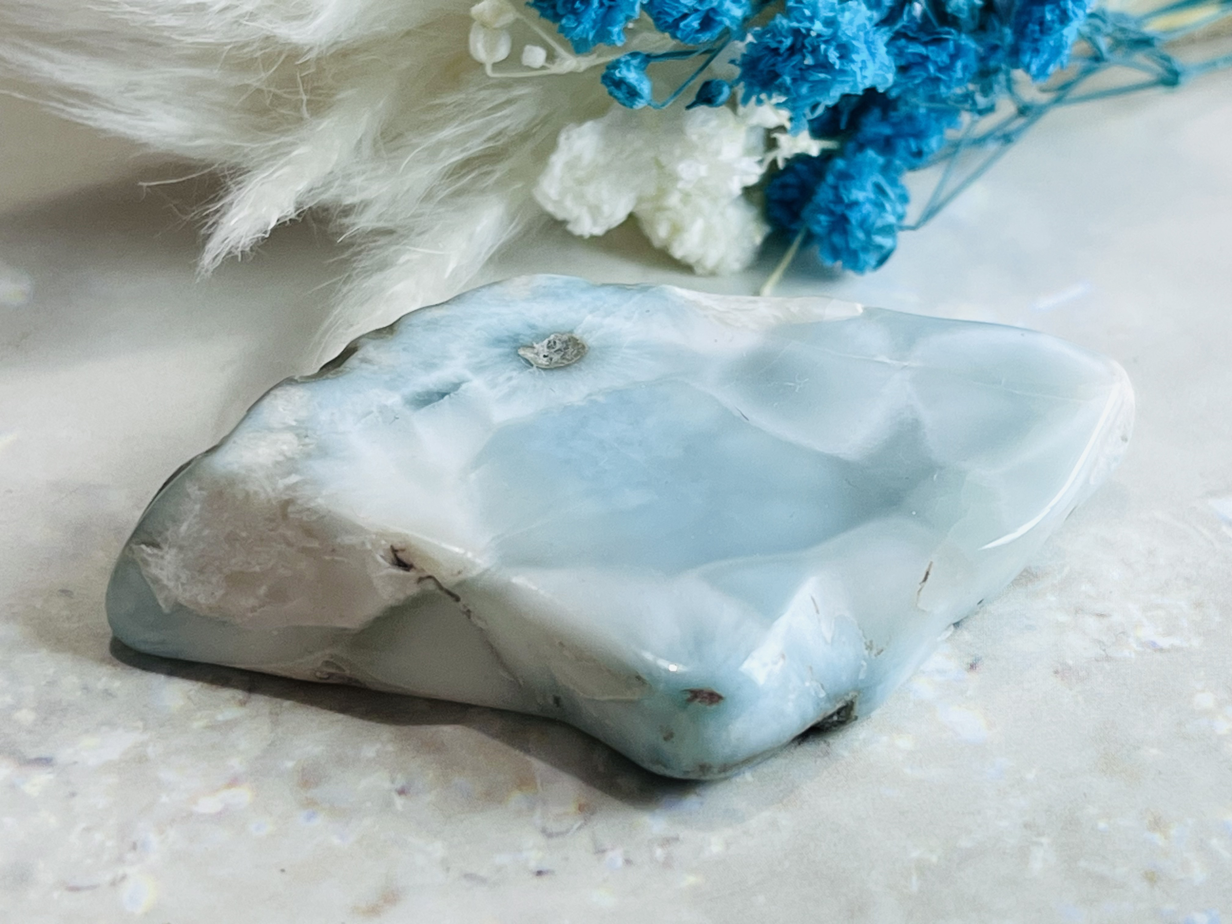 愛と平和の守護石✨　ラリマー　タンブル　原石