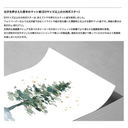 Creema限定 福袋 【 ラインアートグリーン 2枚セット 】 抽象画ポスター 　 期間限定10%off 10枚目の画像