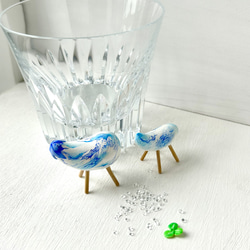 POP盂蘭盆節彩色神馬（藍色飛行）中號 第4張的照片