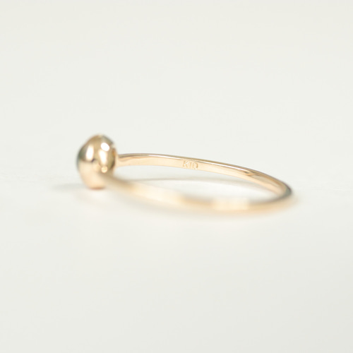 K10/1点物】アレキサンドライトキャッツアイリング 指輪・リング