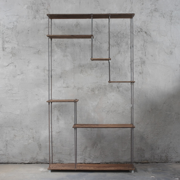現品限り】アイアンラック 現品限り】vintage iron shelf 1180*800*310