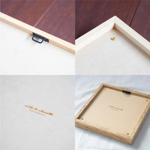 ネームタグ付き】木製フレーム＋ファーストアートキット 雑貨・その他