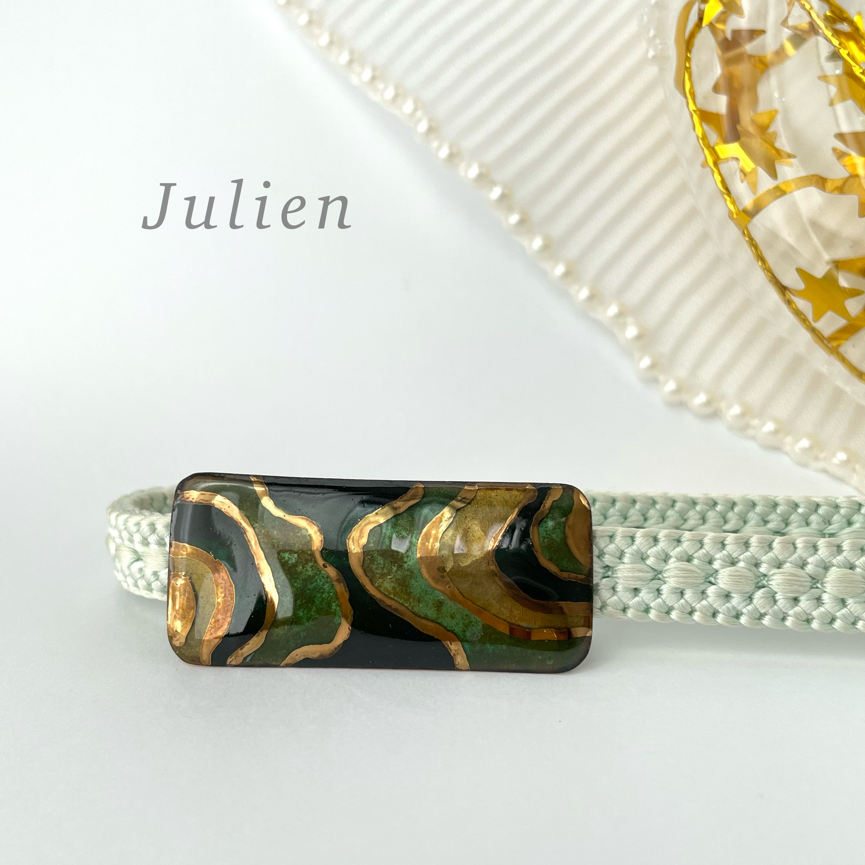 七宝焼き帯留め  (841)