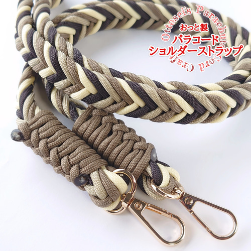 個性を彩る手仕事の温かみ□カラフルパラコード編みスマホショルダー