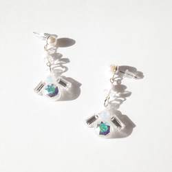 1449】ビジュー パール ハンドメイドアクセサリー ピアス イヤリング