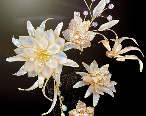 MAR様 自然花 髪飾り アイビー 卒業 入学 ウエディング ブライダル MAR様 自然花 髪飾り アイビー 卒業 入学 ウエディング ブライダル