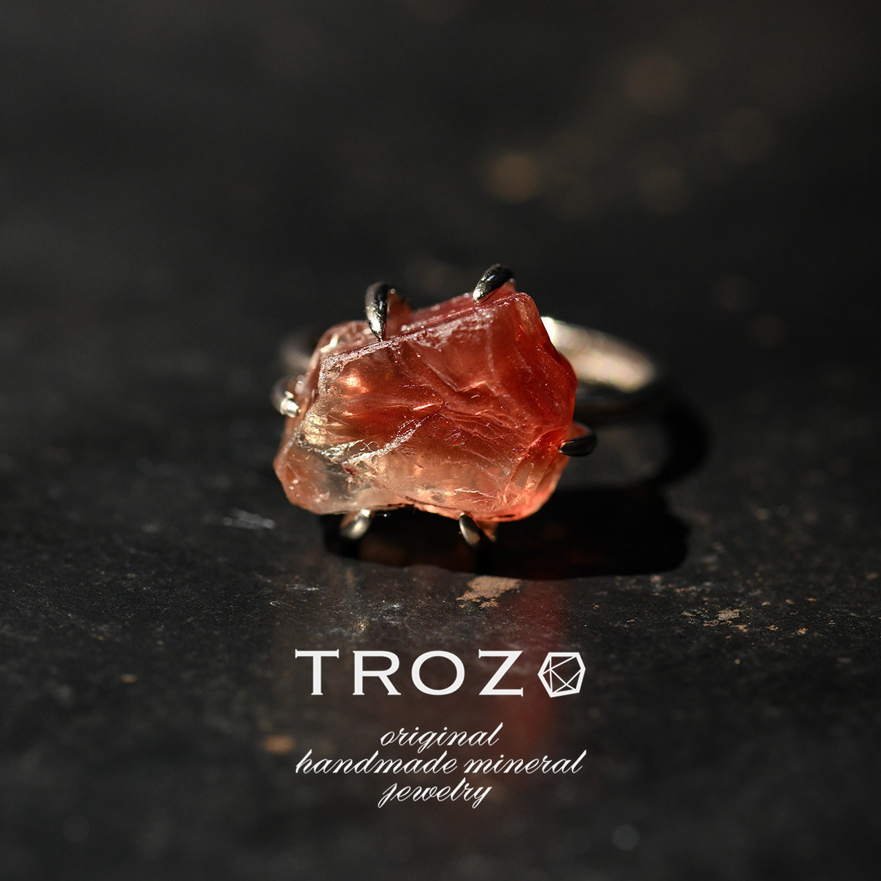 【006 Ring Fest 2025】 オレゴンサンストーン 鉱物原石 フリーサイズ リング 指輪 天然石 アクセサリ