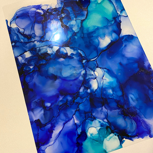 アルコールインクアート 原画 ② アルコールインクアート(原画) 絵画 蘭 通販 11780283｜Creema