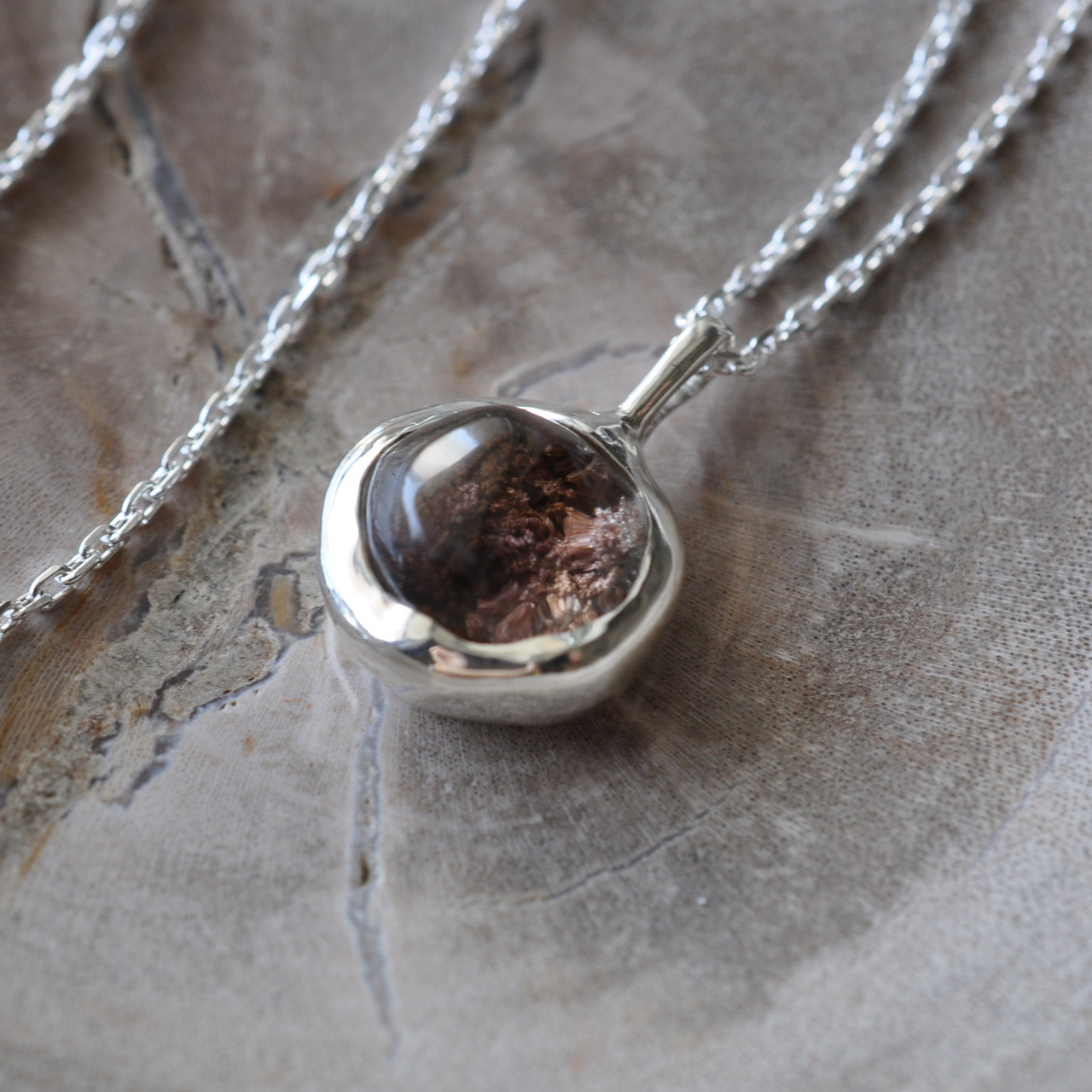Garden Quartz Necklace  ガーデンクォーツ シルバー ネックレス　Pink