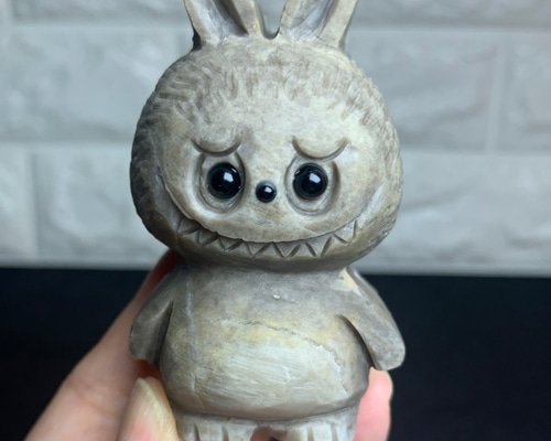 天然石水晶クオリティ高い！ラブブの置物！2個セット 4c8724aba17e52fc7bfbdfc387aaff