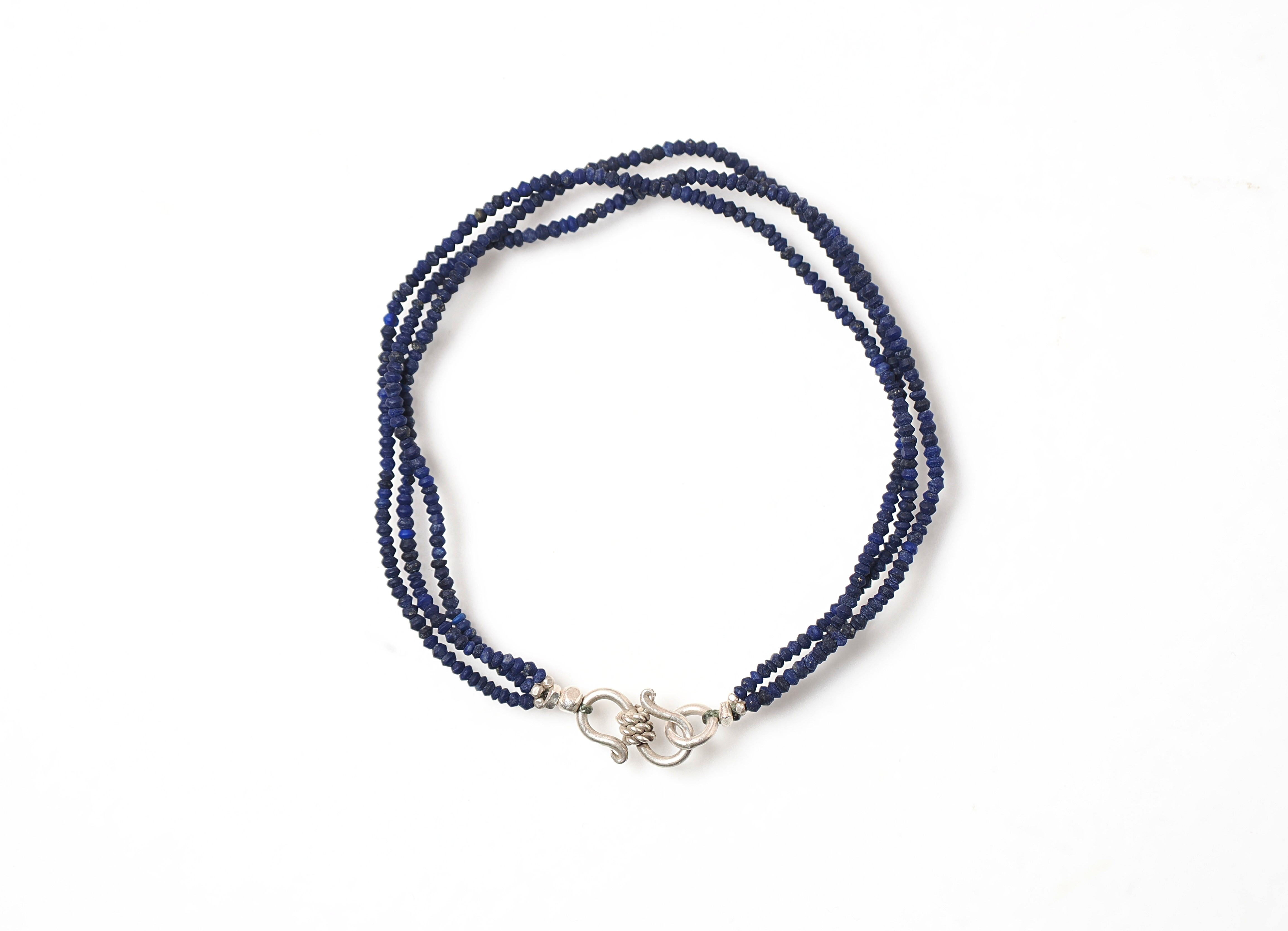 -Lapis lazuli- 3line bracelet