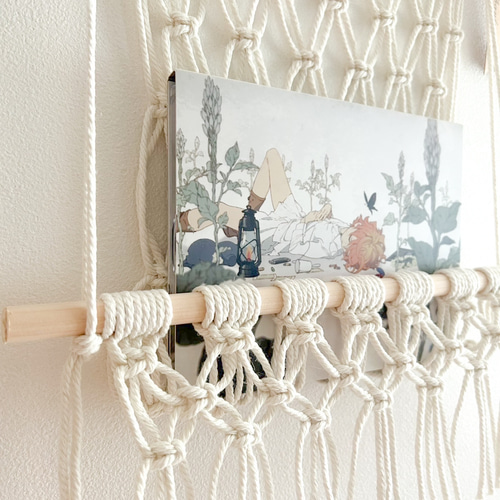 ♔壁を彩る ぬいぐるみのためのマクラメハンモック 選べるカラー