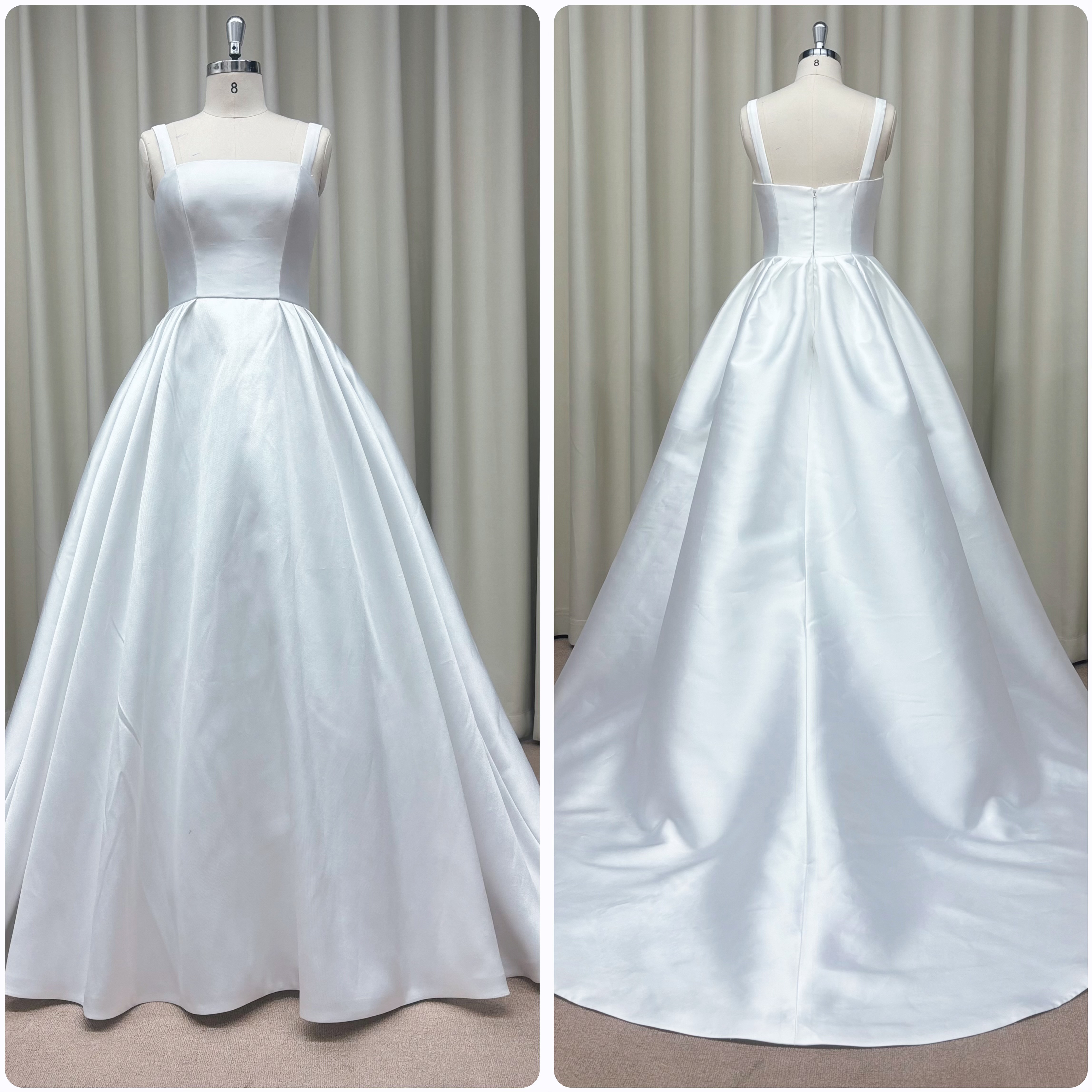 シンプル＆クラシック サテンドレス