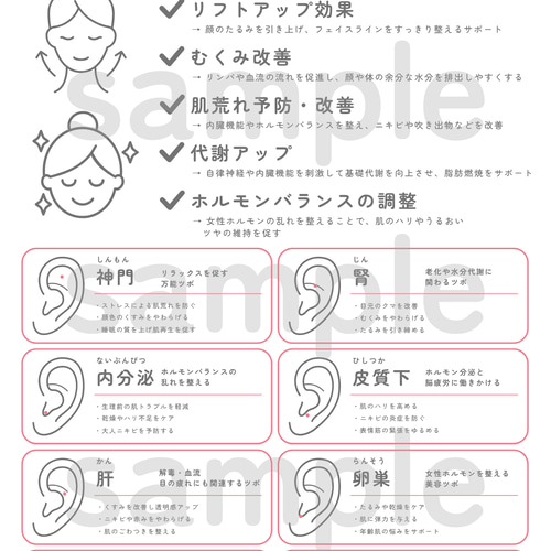 耳ツボ辞典セット | 耳ツボジュエリー イヤリング