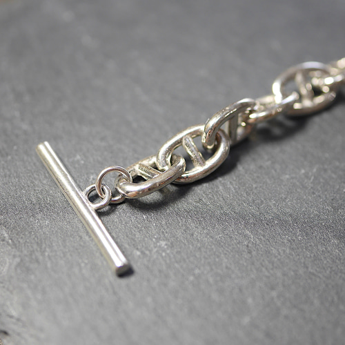SILVER925-22 アンカーチェーンブレスレット シルバ−925 調整可能