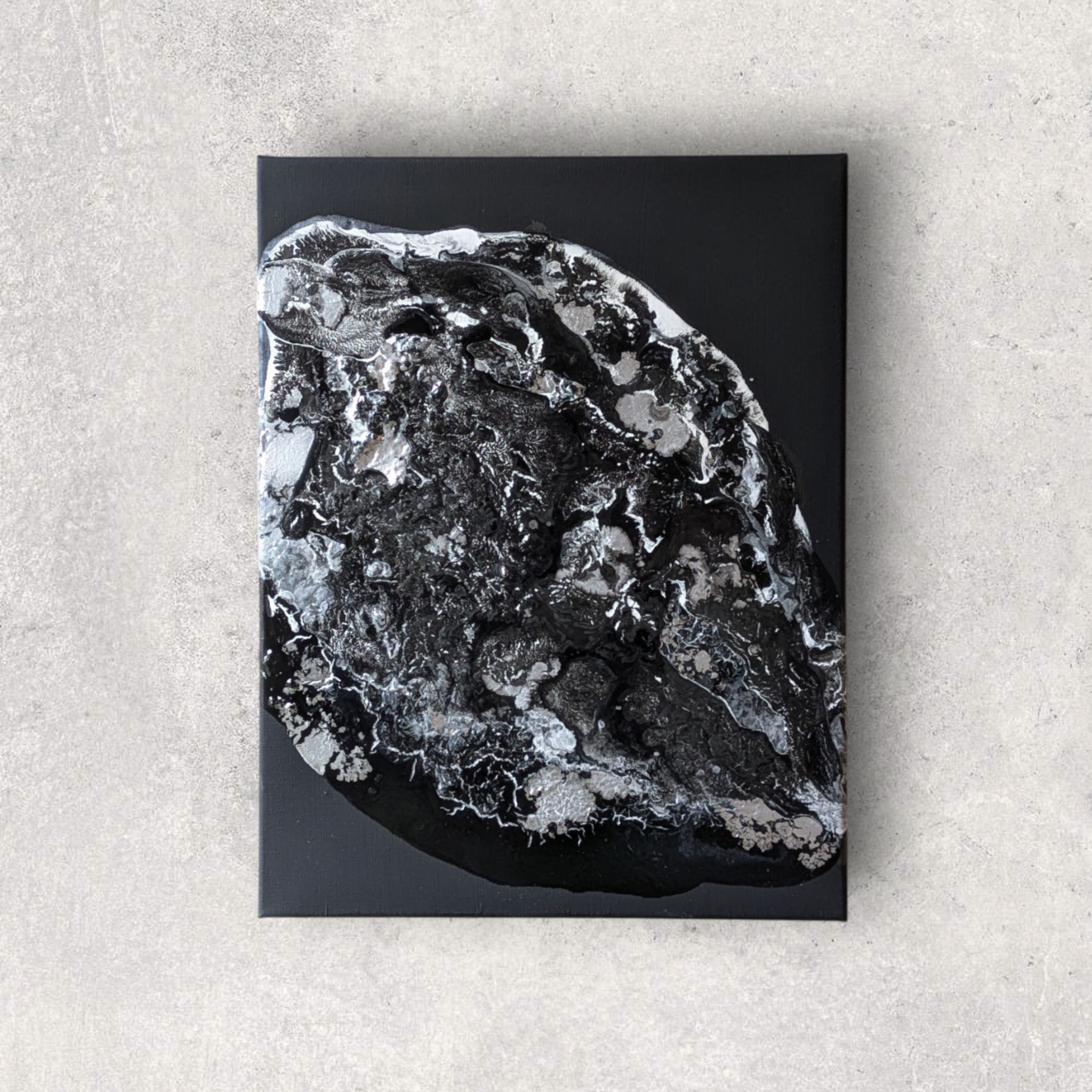 【1点物】F6 ニュアンスアート｜フルイドアート｜ポーリングアート｜モダンインテリアアート