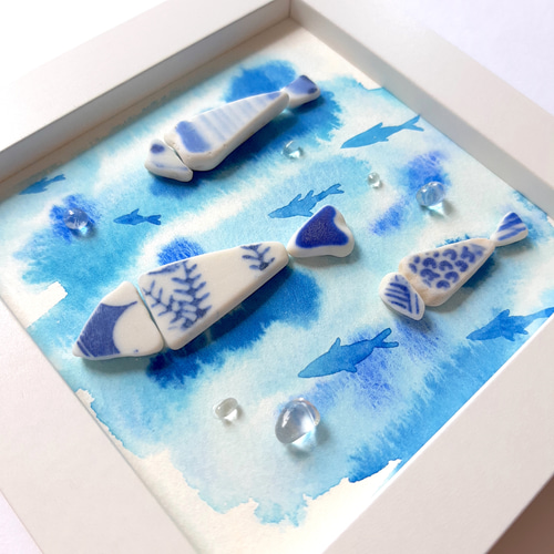 青い魚〉シー陶器アート その他アート moon 通販 19433728｜Creema