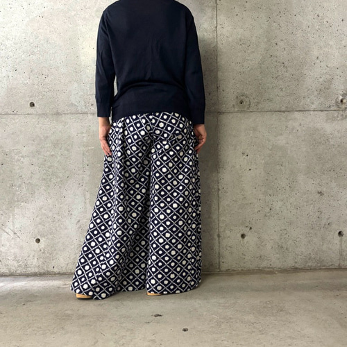 浴衣地 丈.ウエスト 選べるフレアパンツ キュロットパンツ 着物