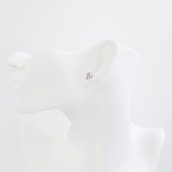 ese73-4 [10 件] 約 6 毫米球形穿孔配件，帶垂直環，醫用不鏽鋼 第4張的照片