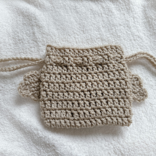 手編みわんこ♡ トイプードルのふわふわポーチ♡ハンドメイド ポーチ