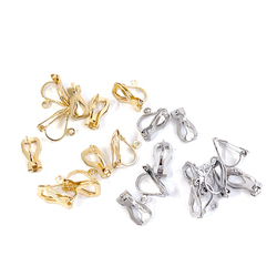 ess15-2 [10個] 帶環！總長約12毫米 夾式耳環配件 第8張的照片