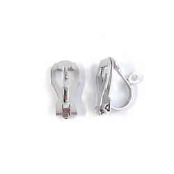 ess15-2 [10個] 帶環！總長約12毫米 夾式耳環配件 第3張的照片