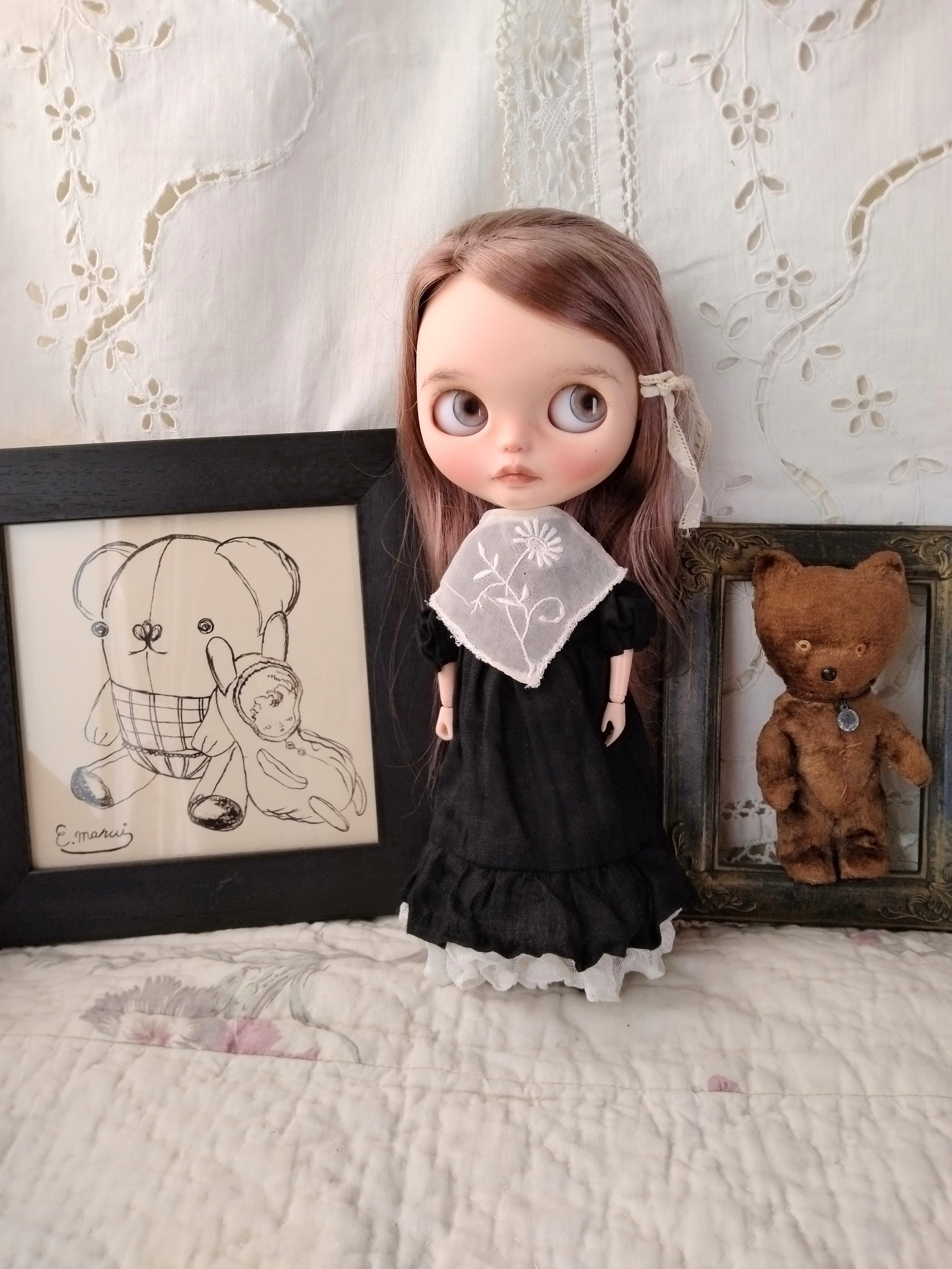 ブライスアウトフィット刺繍つけ襟3点セット