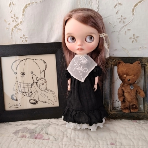 ブライスアウトフィット刺繍つけ襟3点セット その他人形 bambina