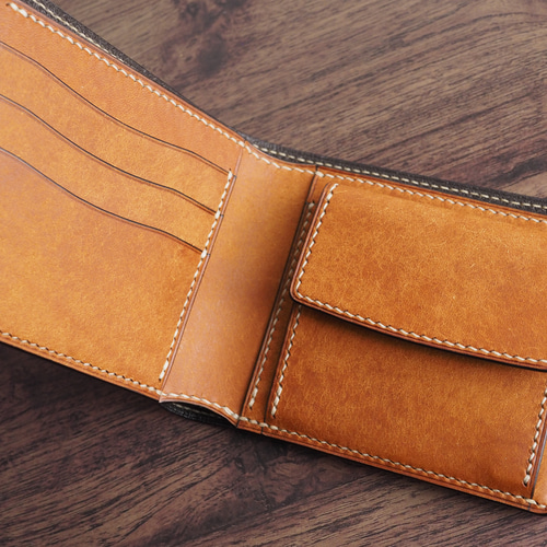 総手縫い│イタリアンレザーマルゴー│2つ折財布│フィエーノ