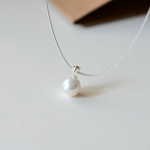 一粒 淡水パール シルバー925ネックレス ネックレス・ペンダント