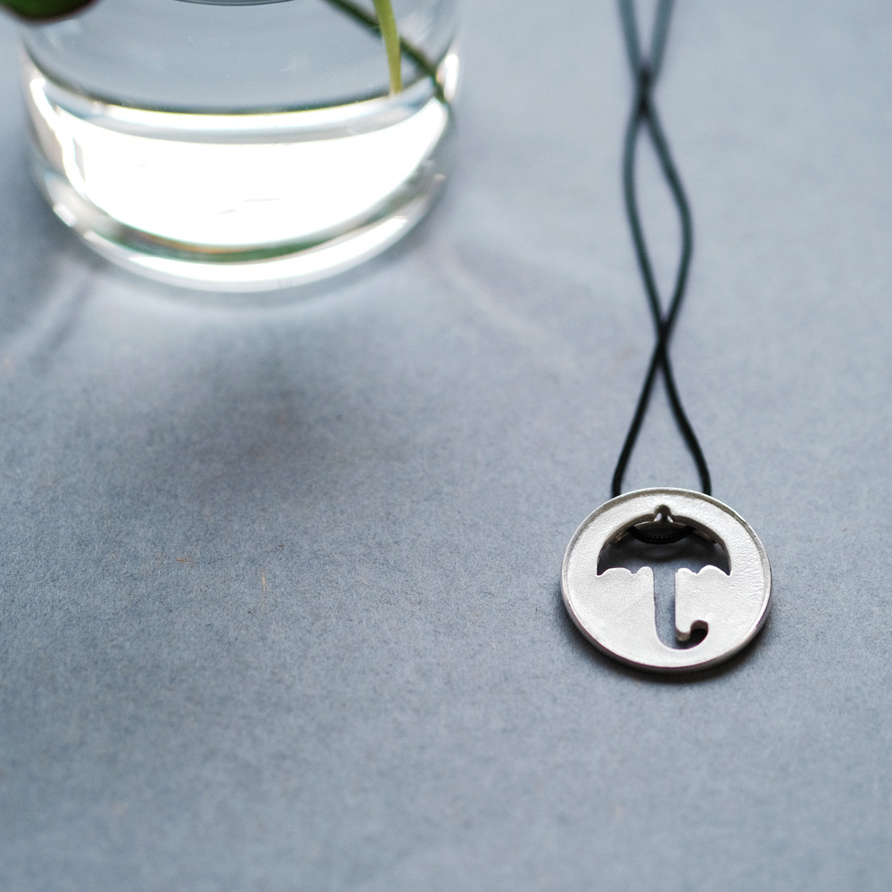 傘 コード ネックレス シルバー925