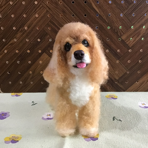 アメリカンコッカースパニエル（パーティーカラー） 羊毛フェルト