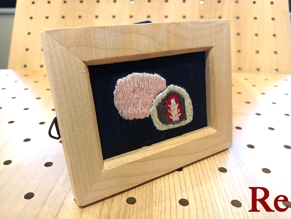 いちご大福　刺繍フレーム 2枚目の画像