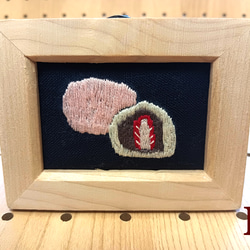いちご大福　刺繍フレーム 1枚目の画像