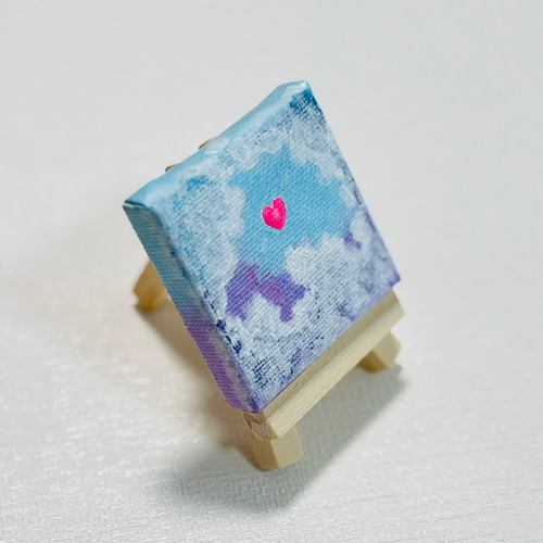 5cm】☆9個セット！たくさんの空 キャンバスアート カラフル