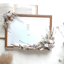 A4サイズ】ドライフラワーのフォトフレーム ウェルカムボード