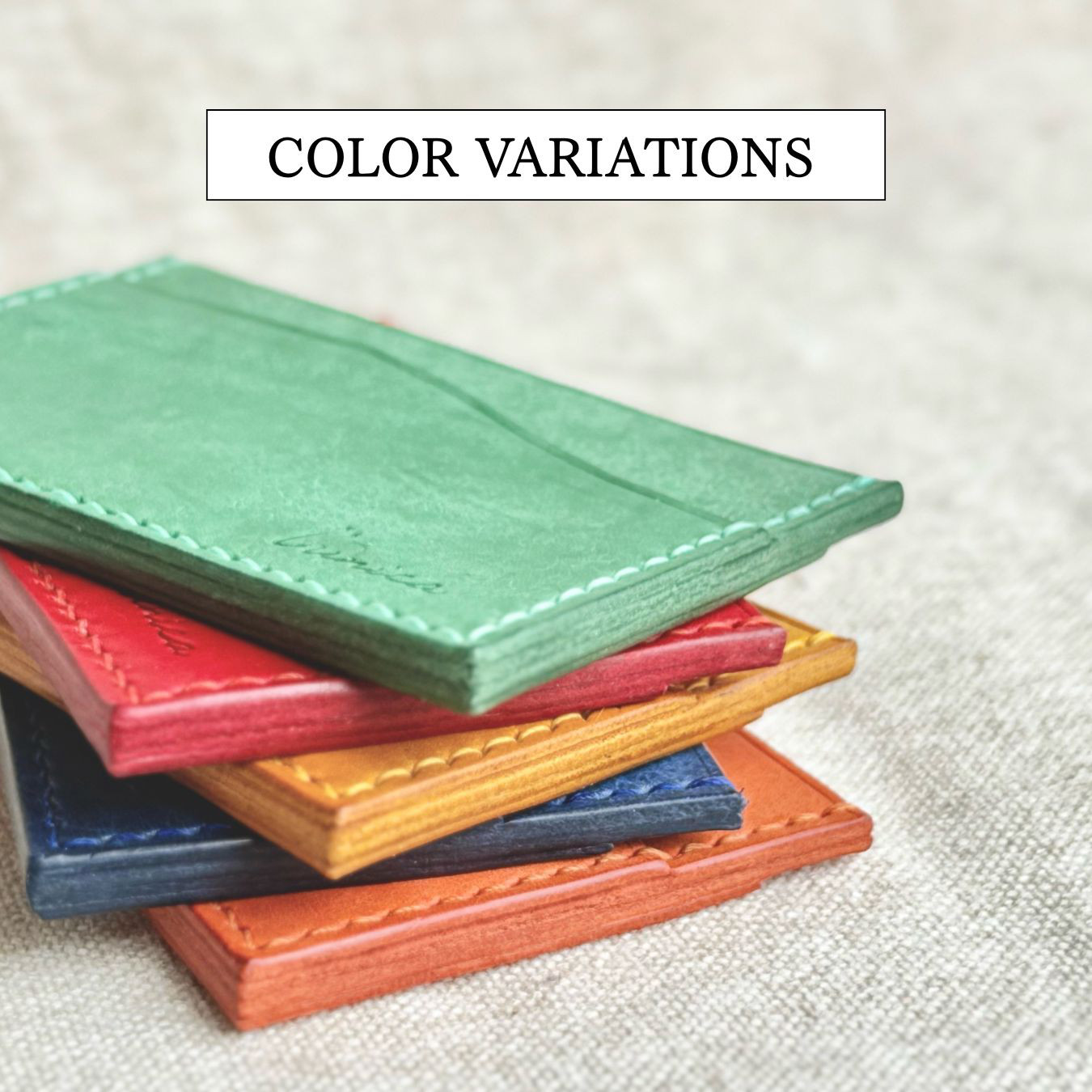 フラットレザーカードケース ｜ L’unica 本革カードケース