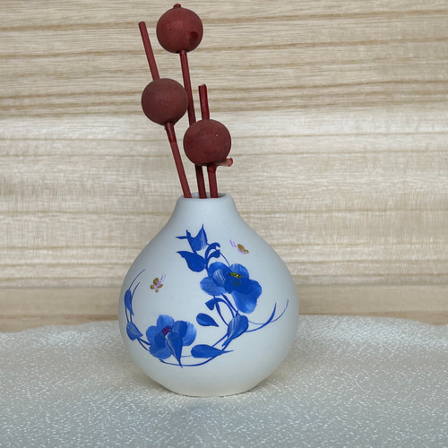 一輪挿し 『青の芍薬』 一輪挿し・花瓶・花器 Lily ULU（リリィウル